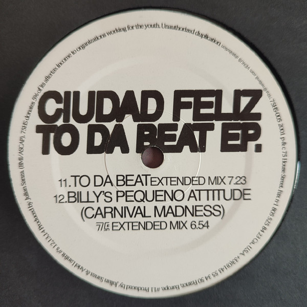 Ciudad Feliz — To Da Beat EP