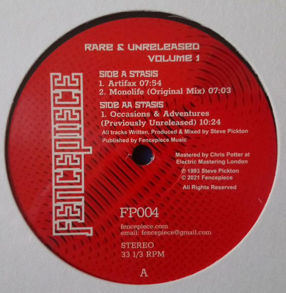 Stasis — Rare & Unreleased Volume 1