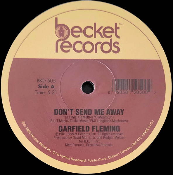 Garfield Fleming — Don't Send Me Away