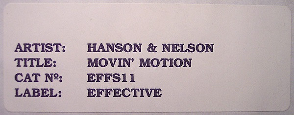 Hanson & Nelson — Movin' Motion