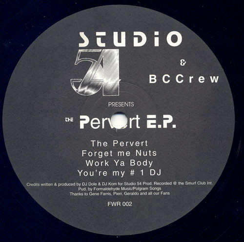 Studio 54 & BCCrew — The Pervert E.P.