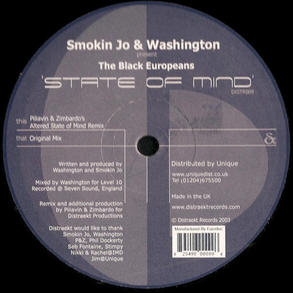 Smokin Jo & Washington Present The Black Europeans — State Of Mind