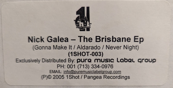 Nick Galea — The Brisbane EP