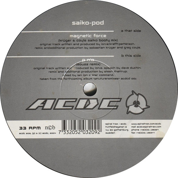 Saiko-Pod — Magnetic Force / P N'O (Remixes)