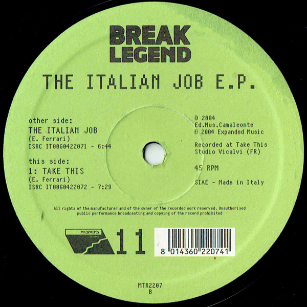 Break Legend — The Italian Job E.P.