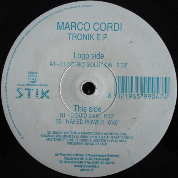 Marco Cordi — Tronik E.P.