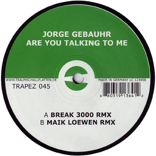 Jorge Gebauhr — Are You Talking To Me