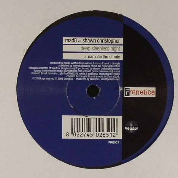 Mad8 vs. Shawn Christopher — Deep Sleepless Night (Remixes)