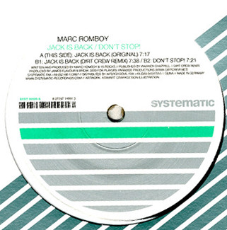 Marc Romboy — Jack Is Back / Don't Stop!