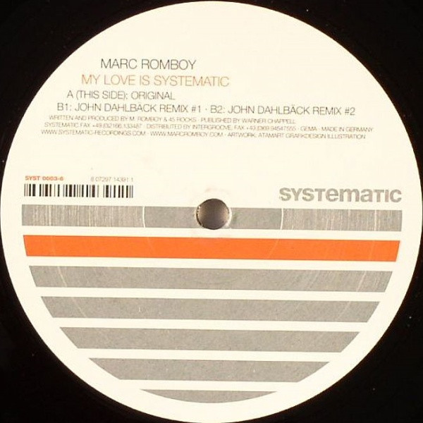 Marc Romboy — My Love Is Systematic