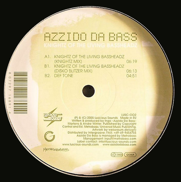 Azzido Da Bass — Knightz Of The Living Bassheadz