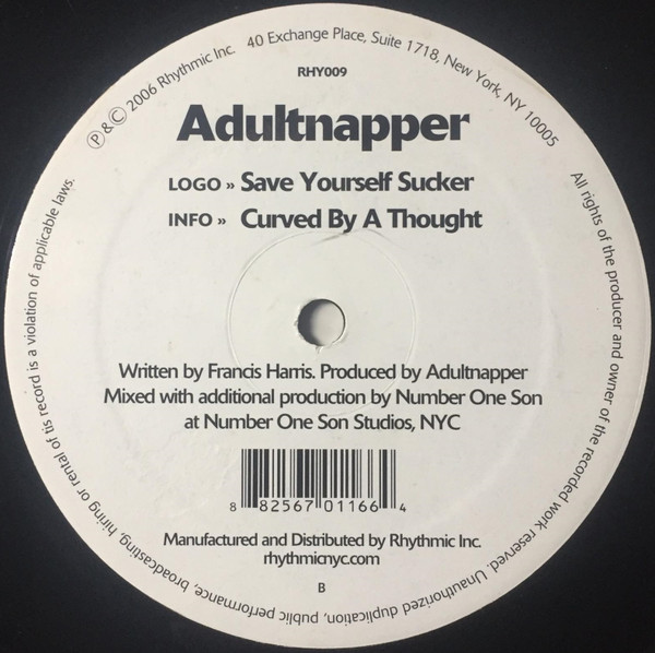 Adultnapper — Save Yourself Sucker / Curved By A Thought