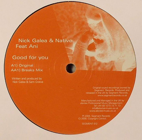Nick Galea & Native Feat Ani — Good For You