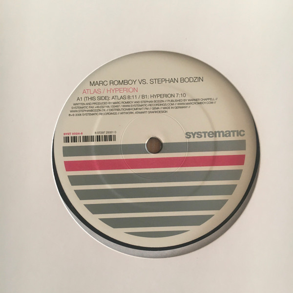 Marc Romboy Vs. Stephan Bodzin — Atlas / Hyperion