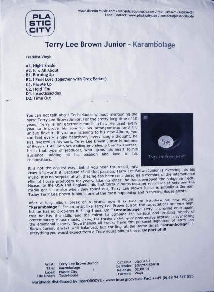 Terry Lee Brown Junior — Karambolage