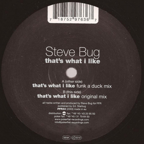 Steve Bug — That's What I Like