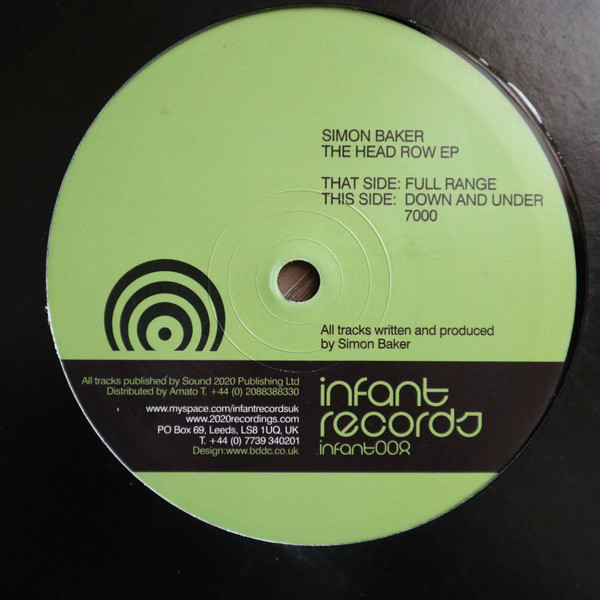 Simon Baker — The Head Row EP