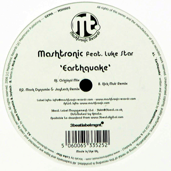 Mashtronic Feat. Luke Star — Earthquake