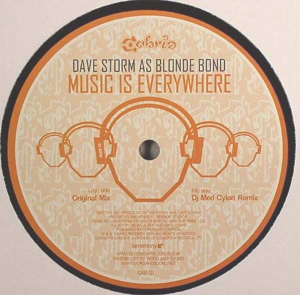 Dave Storm As Blonde Bond — Music Is Everywhere