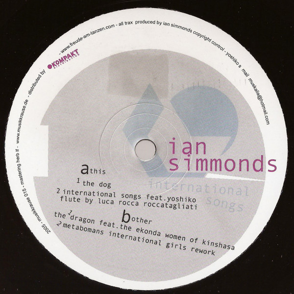 Ian Simmonds — International Songs