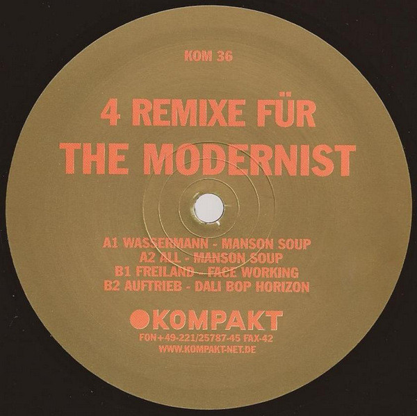The Modernist — 4 Remixe Für The Modernist