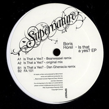 Boris Horel — Is That A Yes? EP