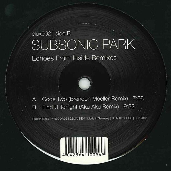 Subsonic Park — Echoes From Inside Remixes