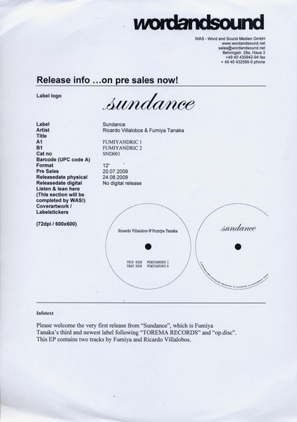 Ricardo Villalobos & Fumiya Tanaka — Fumiyandric
