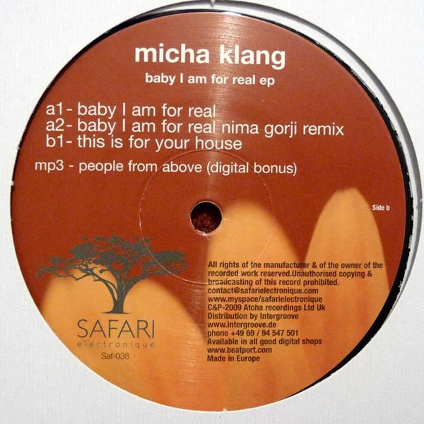 Micha Klang — Baby I Am For Real EP