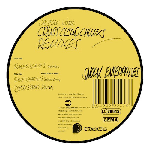 Cristian Vogel — Crust Cloud Chunks Remixes