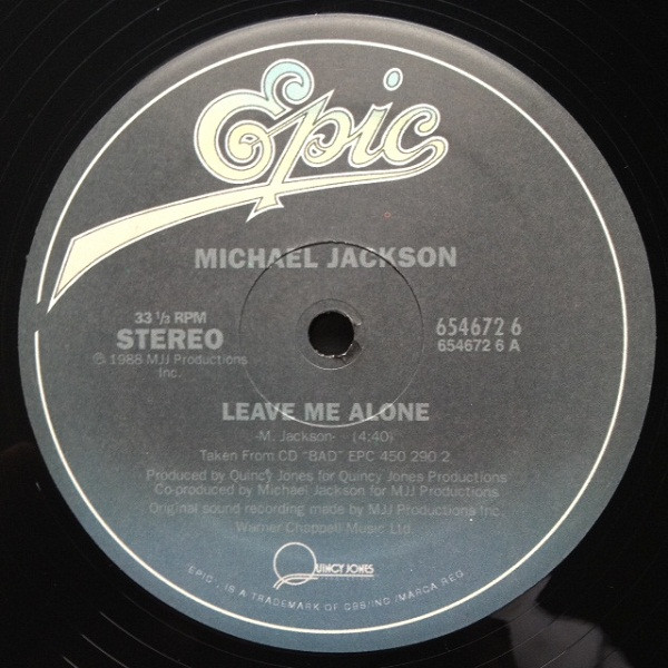 Michael Jackson — Leave Me Alone / Don't Stop 'Til You Get Enough / Human Nature