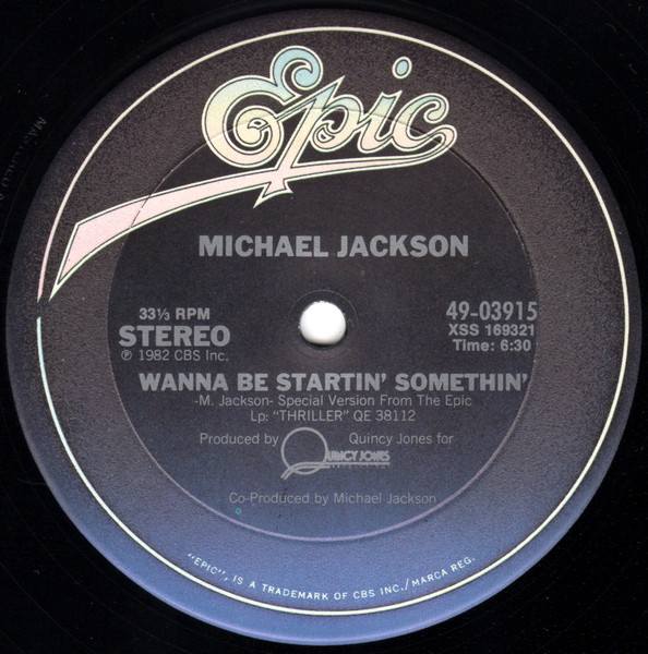 Michael Jackson — Wanna Be Startin' Somethin'