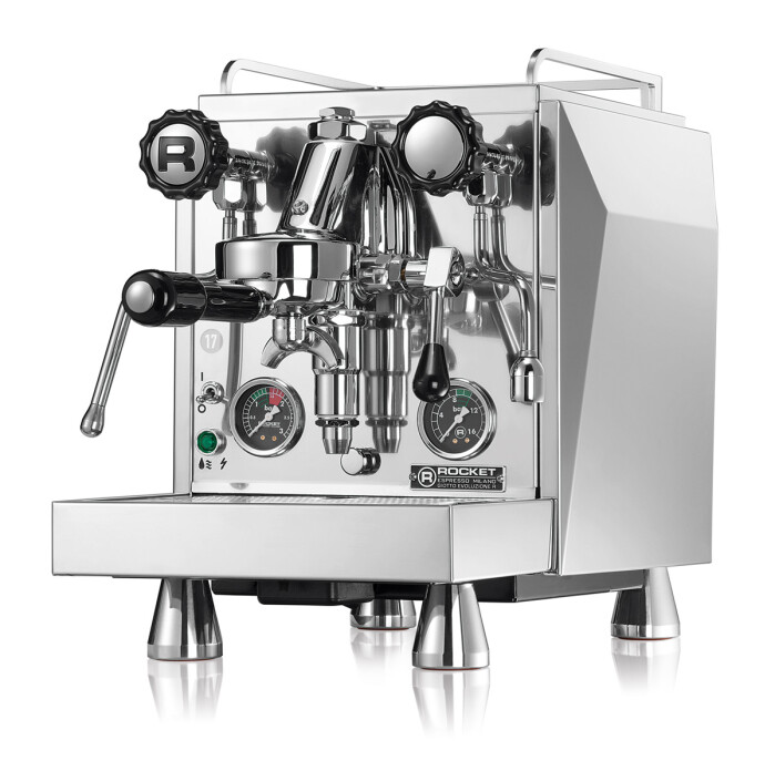 美品Rocket エスプレッソマシン Giotto Cronometro R Rocket Giotto Cronometro R PID RVS - Koffiebranderij de Koepoort