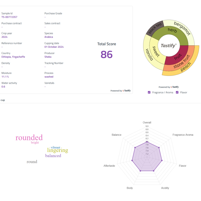 Ethiopie Sheka Yirgacheffe