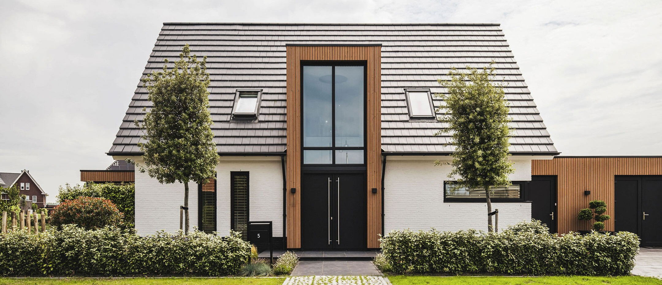 moderne villa mattone