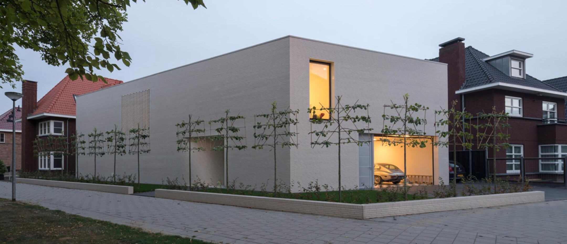 Witte Moderne Villa schiedam exterieur-b- C Ossip
