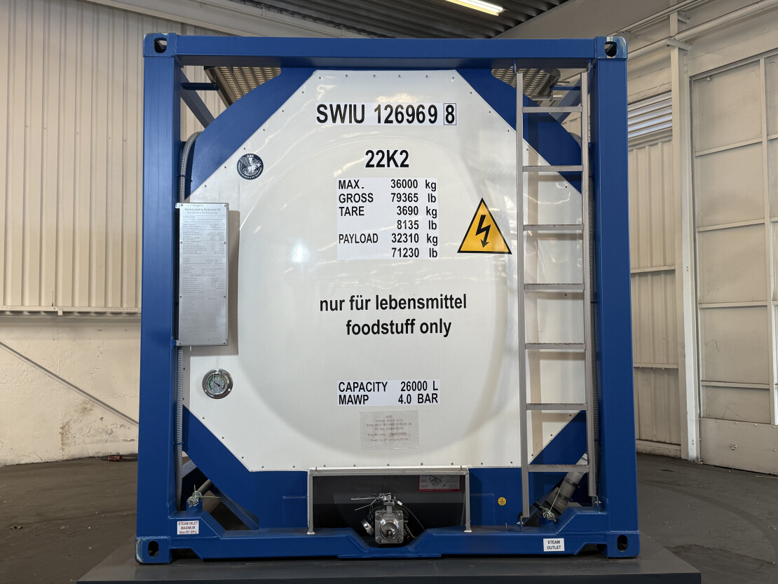 26.000L NEW build ISO tank container foodstuff MEEBERG 03