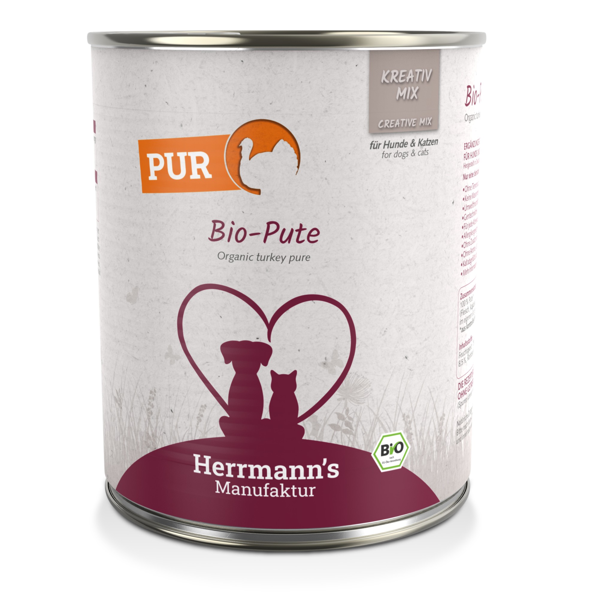 Herrmann's Pure Bio Dinde 800 gr. - par 6 pièces