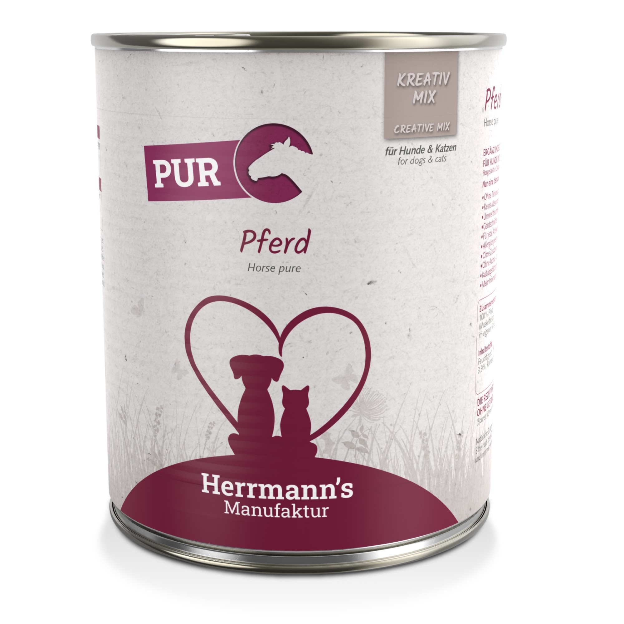 Herrmann's Puur Paard 800 gr. - per 6 stuks