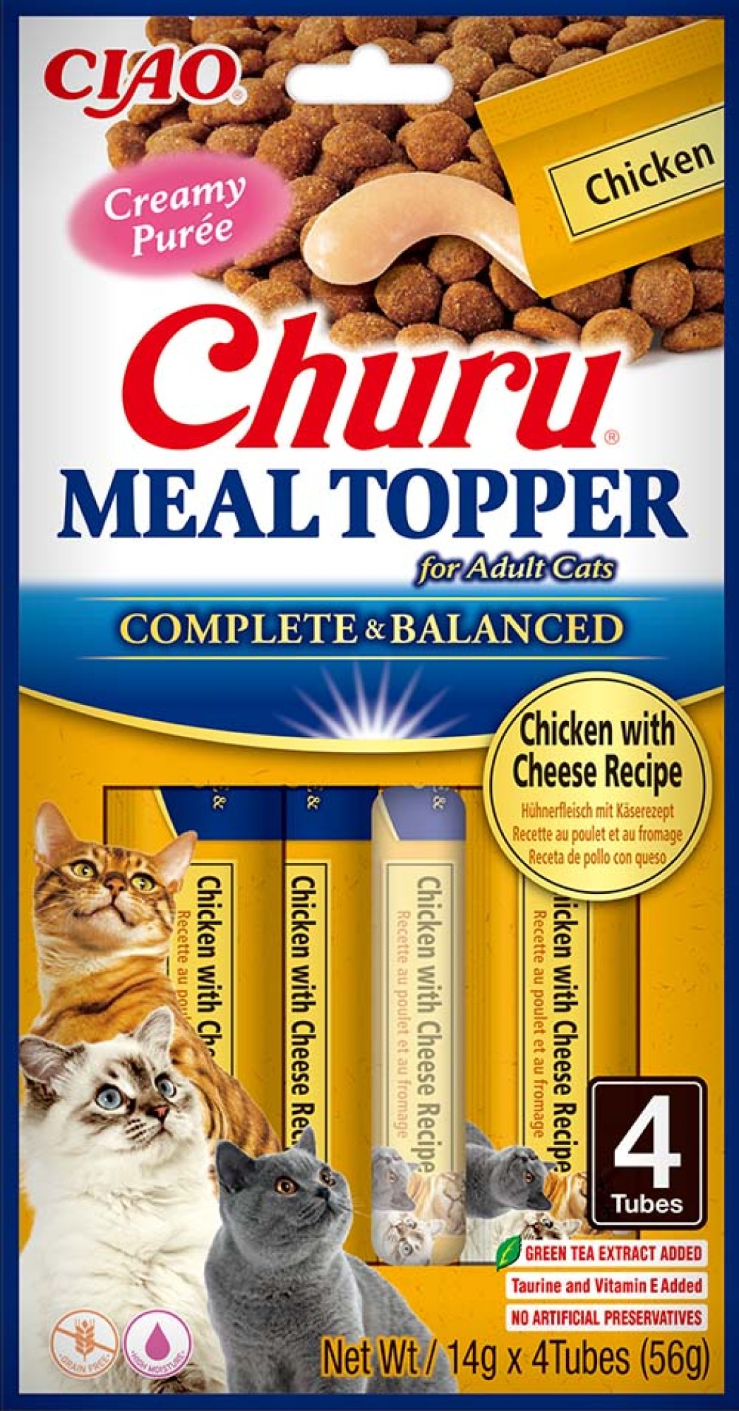 INABA Meal Topper Poulet et fromage - par 12 pièces