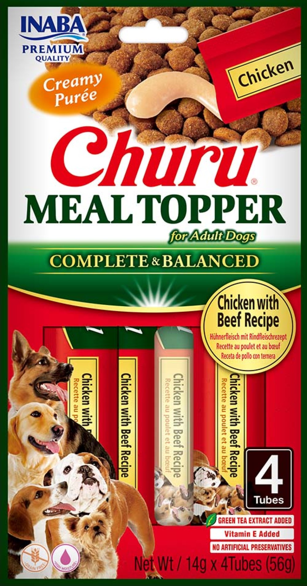 Inaba Meal Topper Poulet et bœuf - par 12 pièces