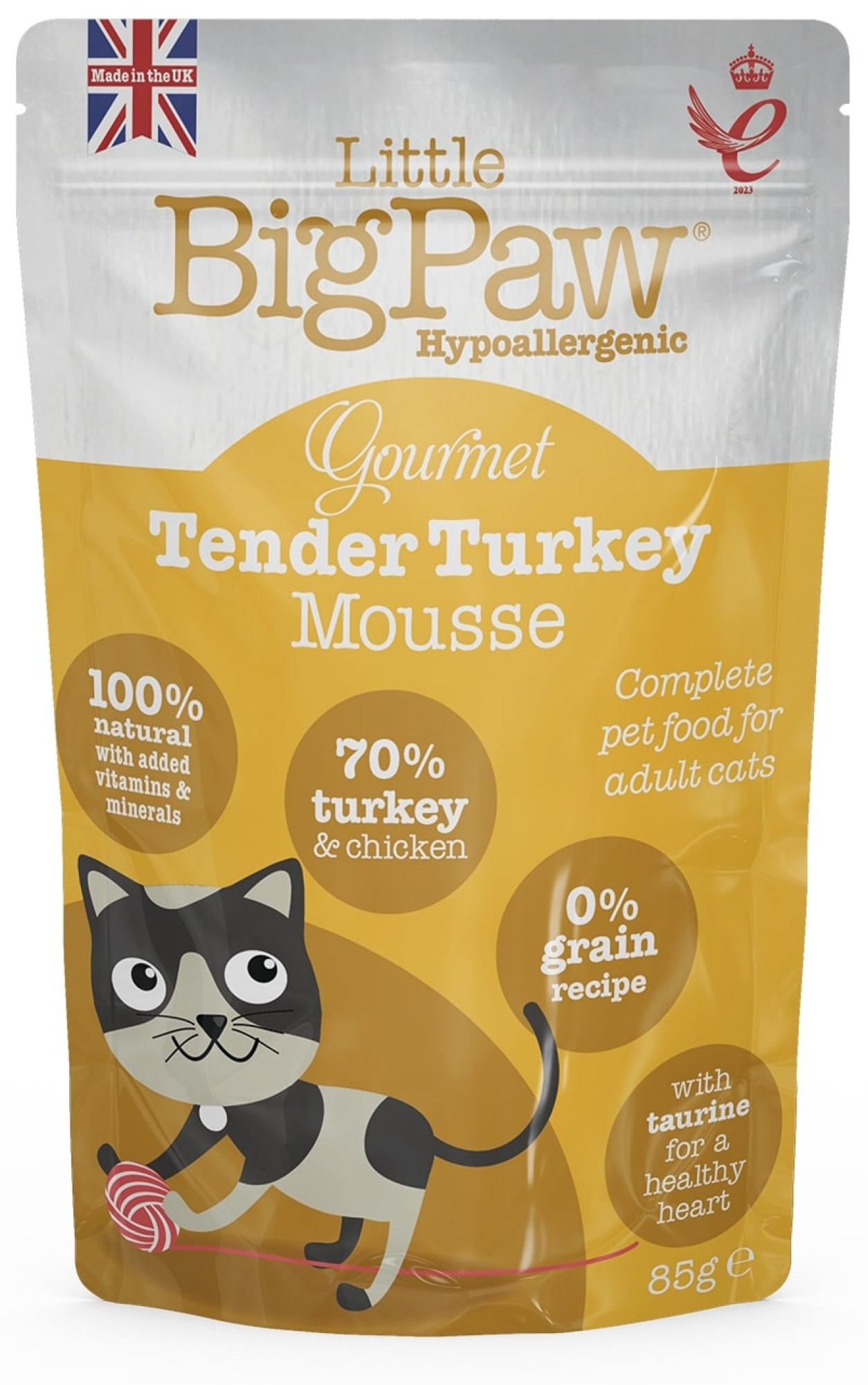Little Big Paw nourriture humide pour chats Gourmet Dinde tendre 85 gr. - par 12 pièces