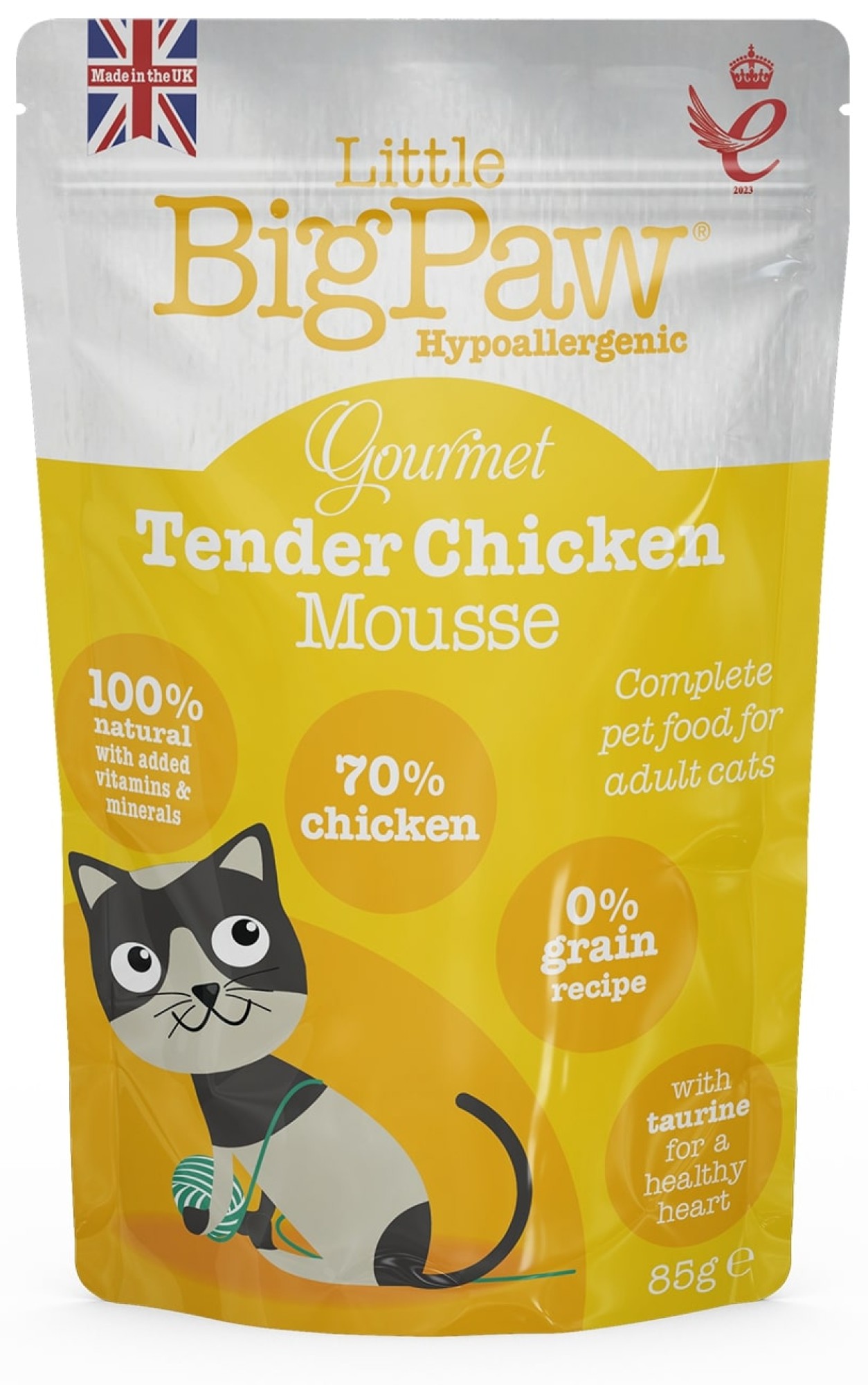 Little Big Paw nourriture humide pour chats Gourmet Poulet tendre 85 gr. - par 12 pièces
