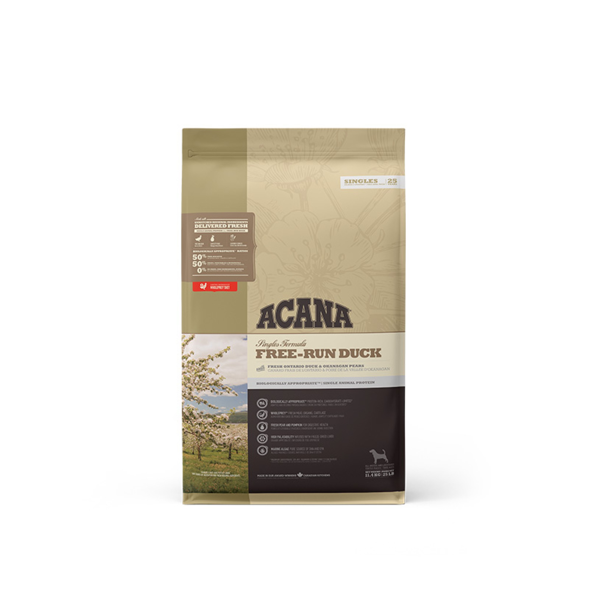 ACANA Singles Free-Run Duck hondenvoeding 11,4 kg