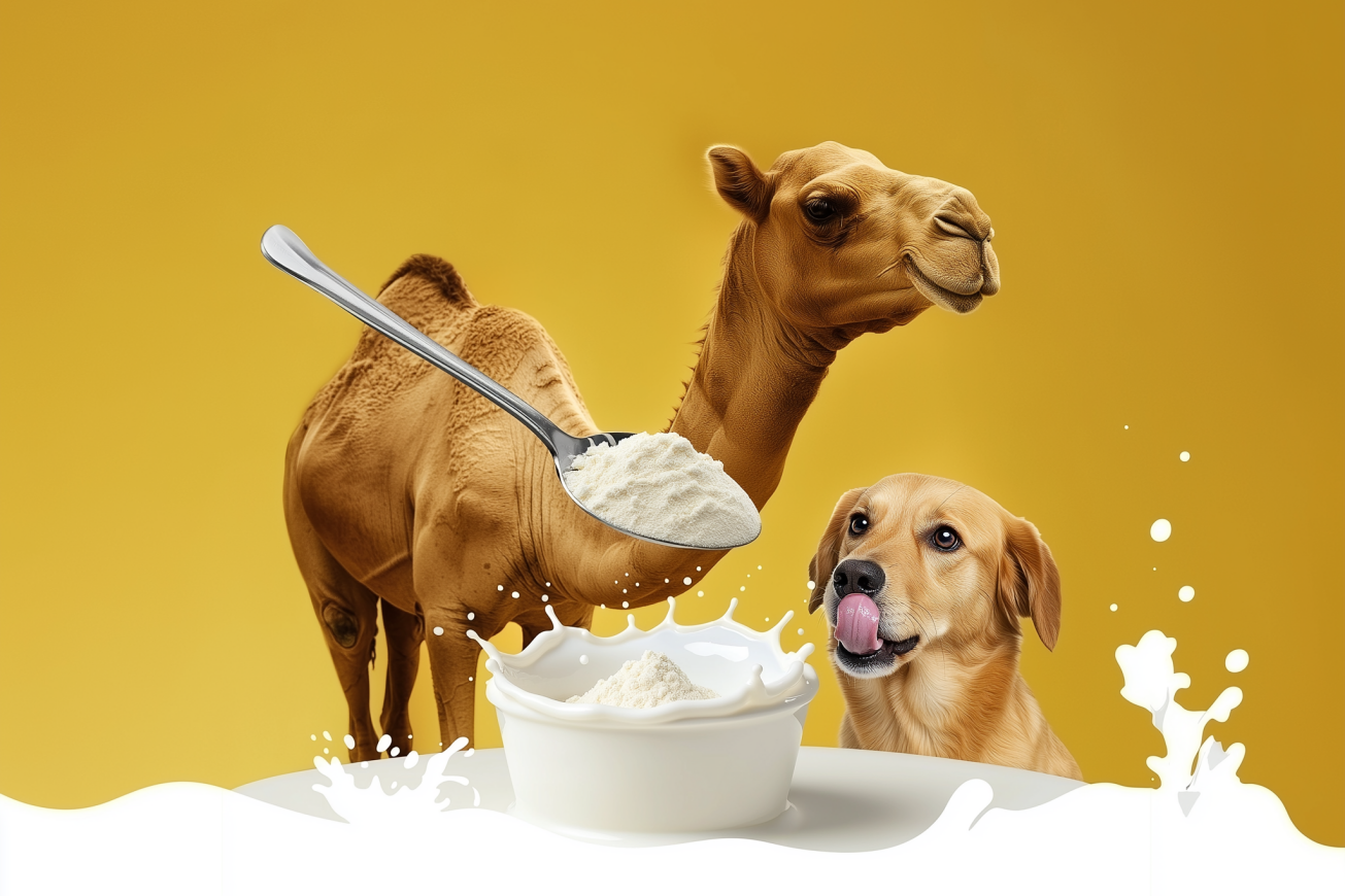 Geitenmelk & Kamelenmelk voor je hond: puur natuur in de kom