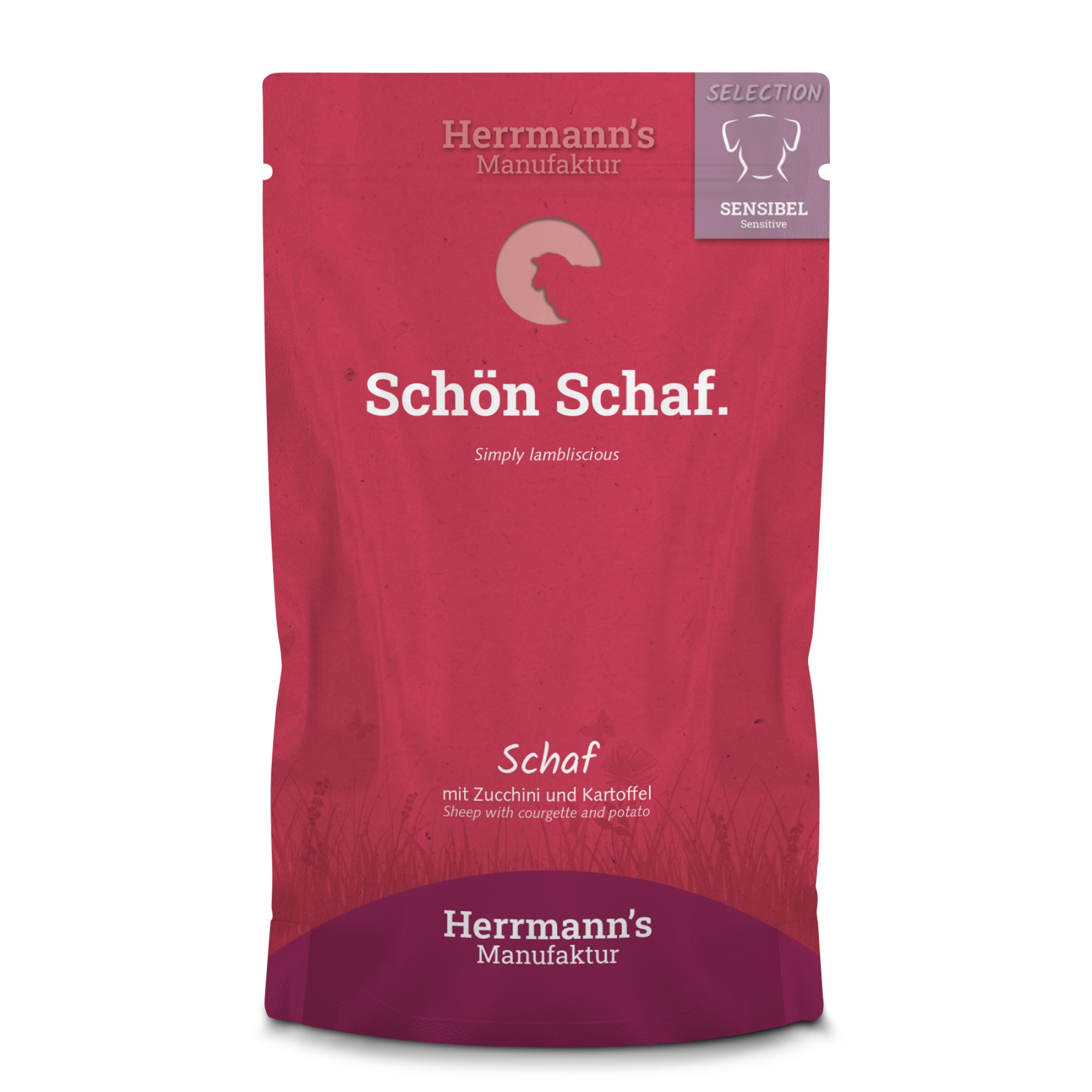 Herrmann's Selection Sensitive pour chiens Mouton aux blettes 150 gr. - par 14 pièces