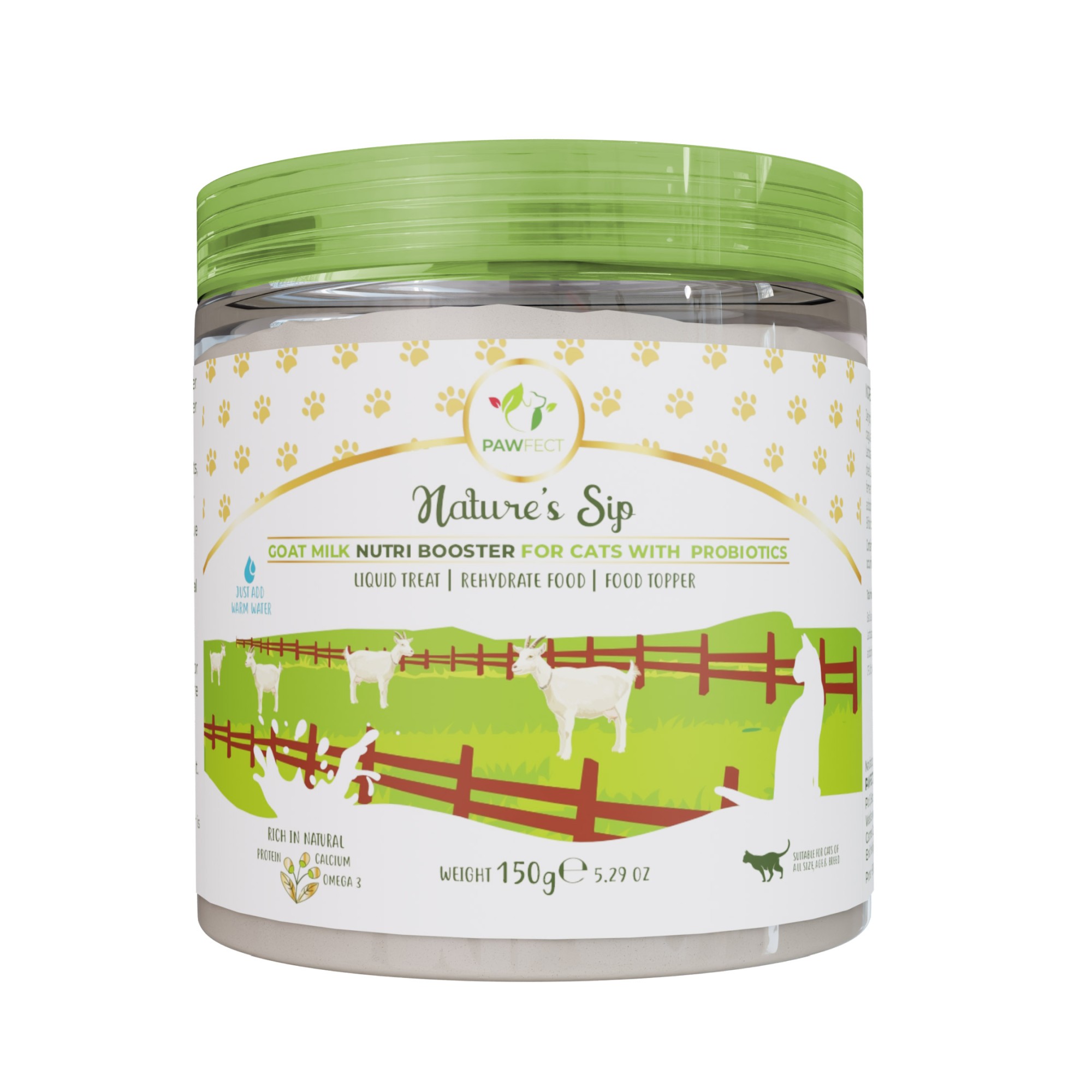 Pawfect Geitenmelk voor de kat Nutri Booster 150 gr.