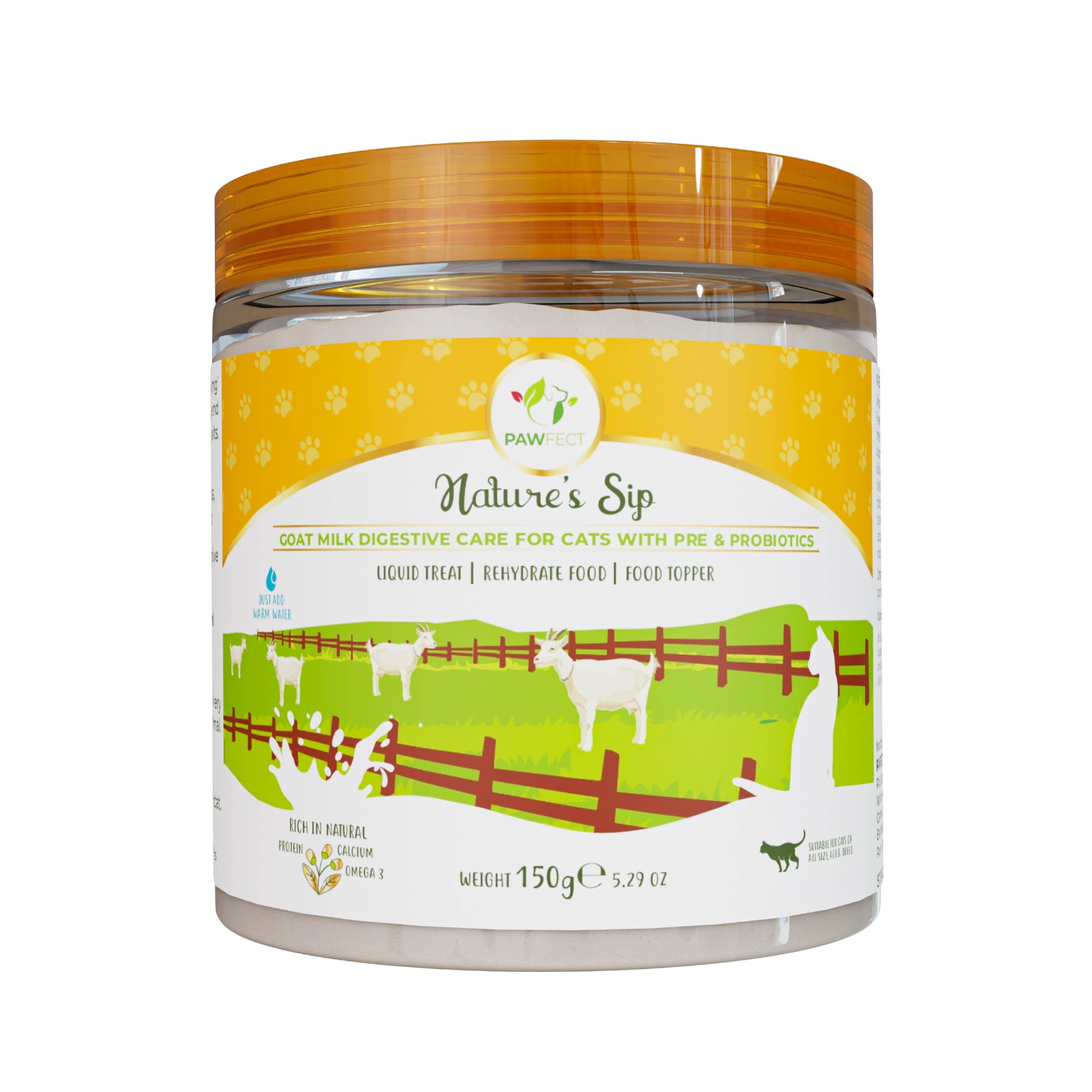 Pawfect Geitenmelk voor de kat Digestive Care 150 gr.