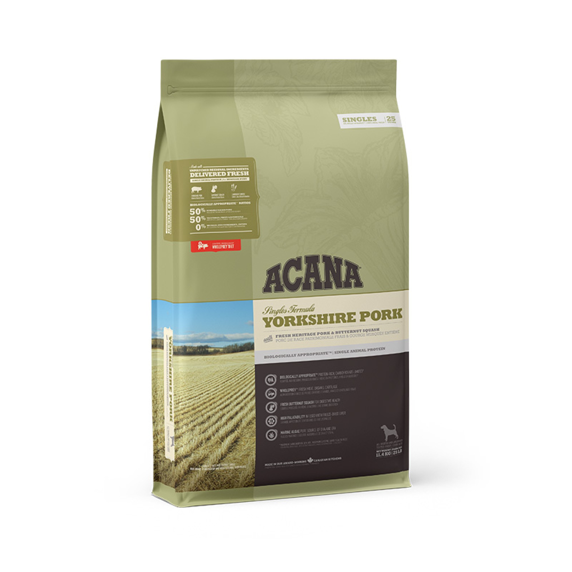 ACANA Singles Yorkshire Pork Hundefutter 11,4 kg