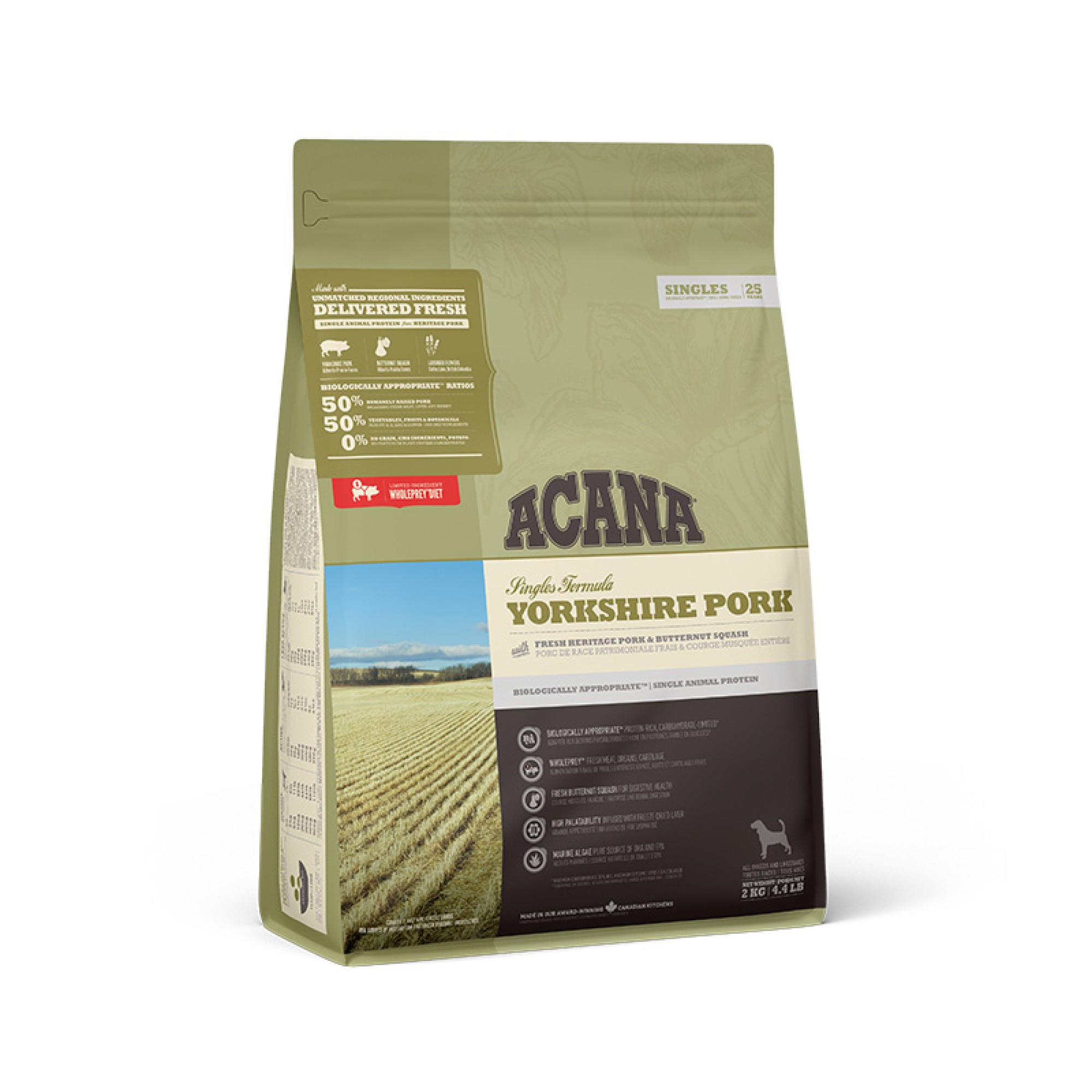 ACANA Singles Yorkshire Pork Hundefutter 2 kg